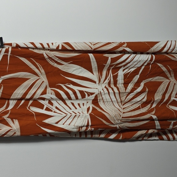 EXPRESS Halter Maxi Dress in Orange and White Size Small - Picture 7 of 15